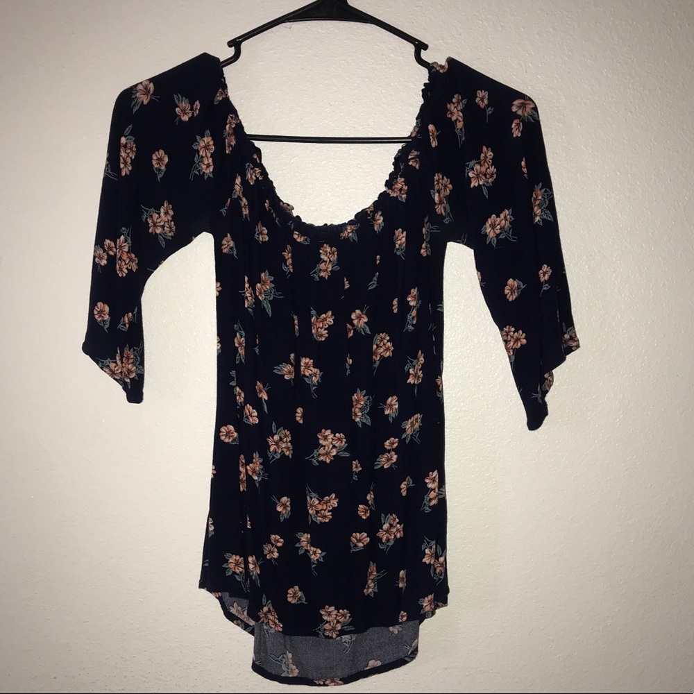 Off the shoulder floral top